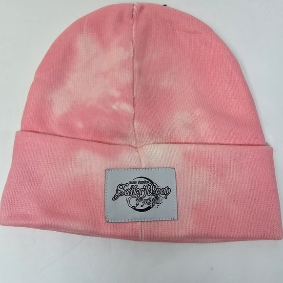 Sailor Moon Crystal Cosmic Heart Compact pink wash Beanie Brand new - Picture 2 of 4